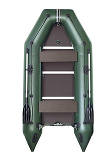 Čln Kolibri KM-330 D zelený, vystužená podlaha