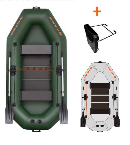 Čln Kolibri K-260 T lamelová podlaha + držiak motora